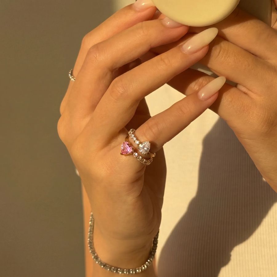 Twin Pear Ring