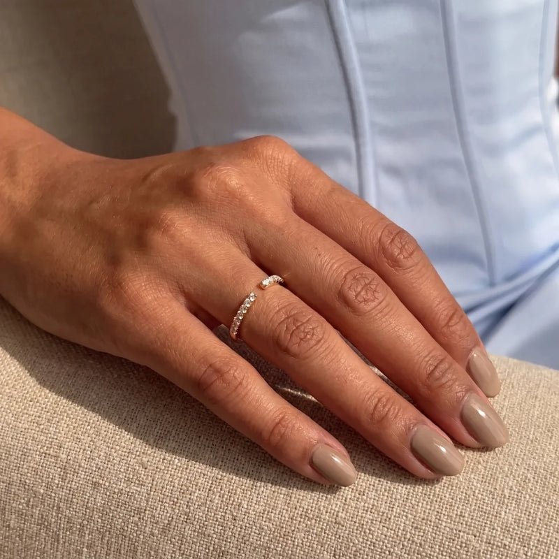 Adjustable Ring - Celestial Glow CZ