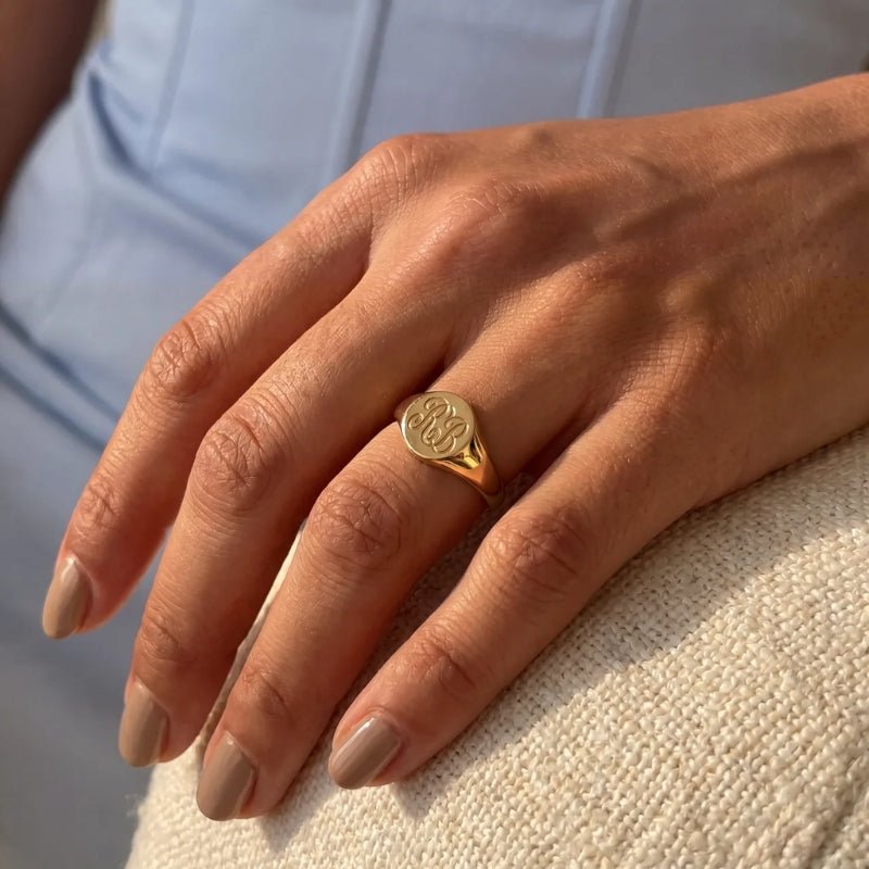 Signet Ring - Monogram Personalised
