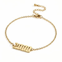 Gold Anklet - Birth Year