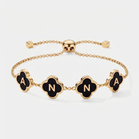 Black Clover Bracelet - Initial