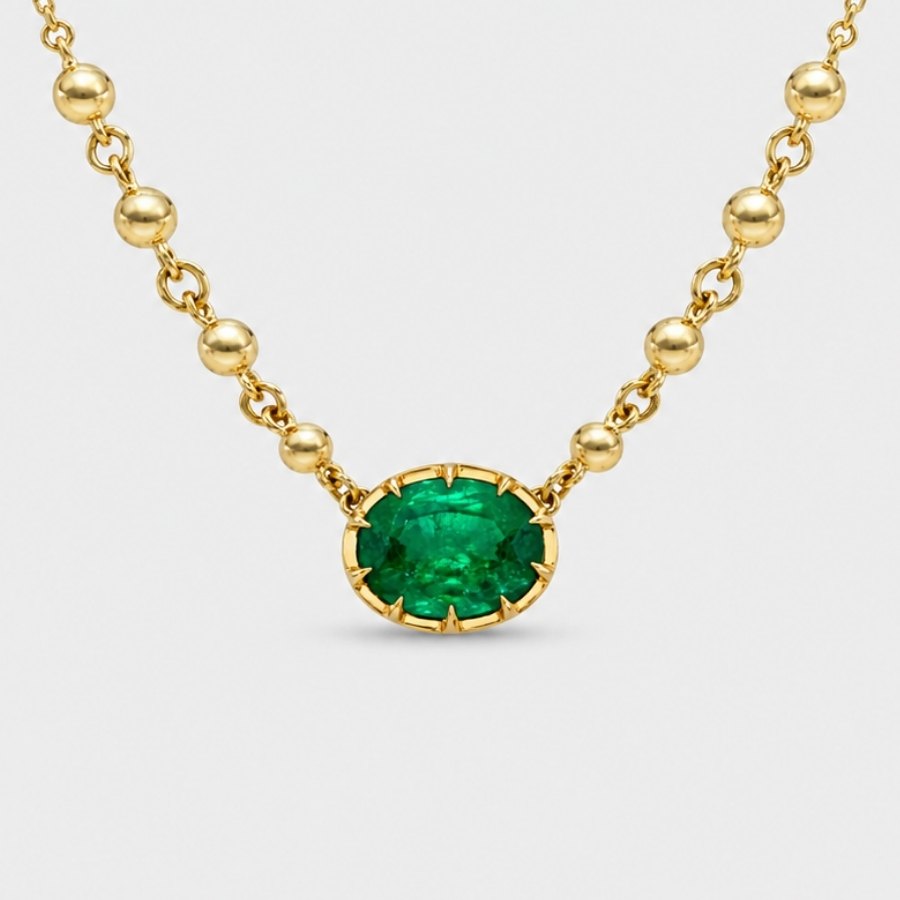 East-West Emerald Necklace
