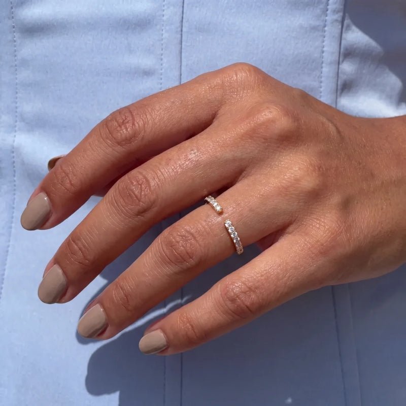 Adjustable Ring - Celestial Glow CZ