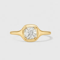 Cushion Cut Signet Ring