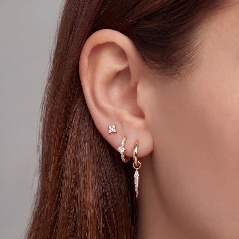 Diamond Stud Earrings - Clara Mini