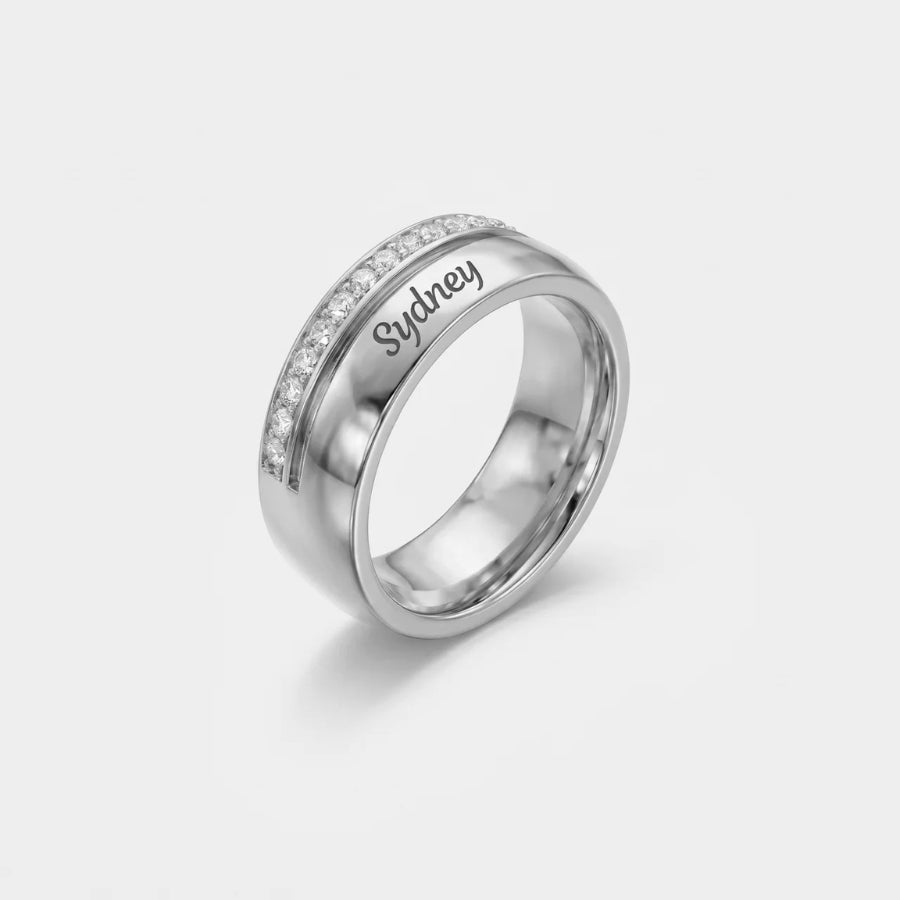Double Band Ring from above