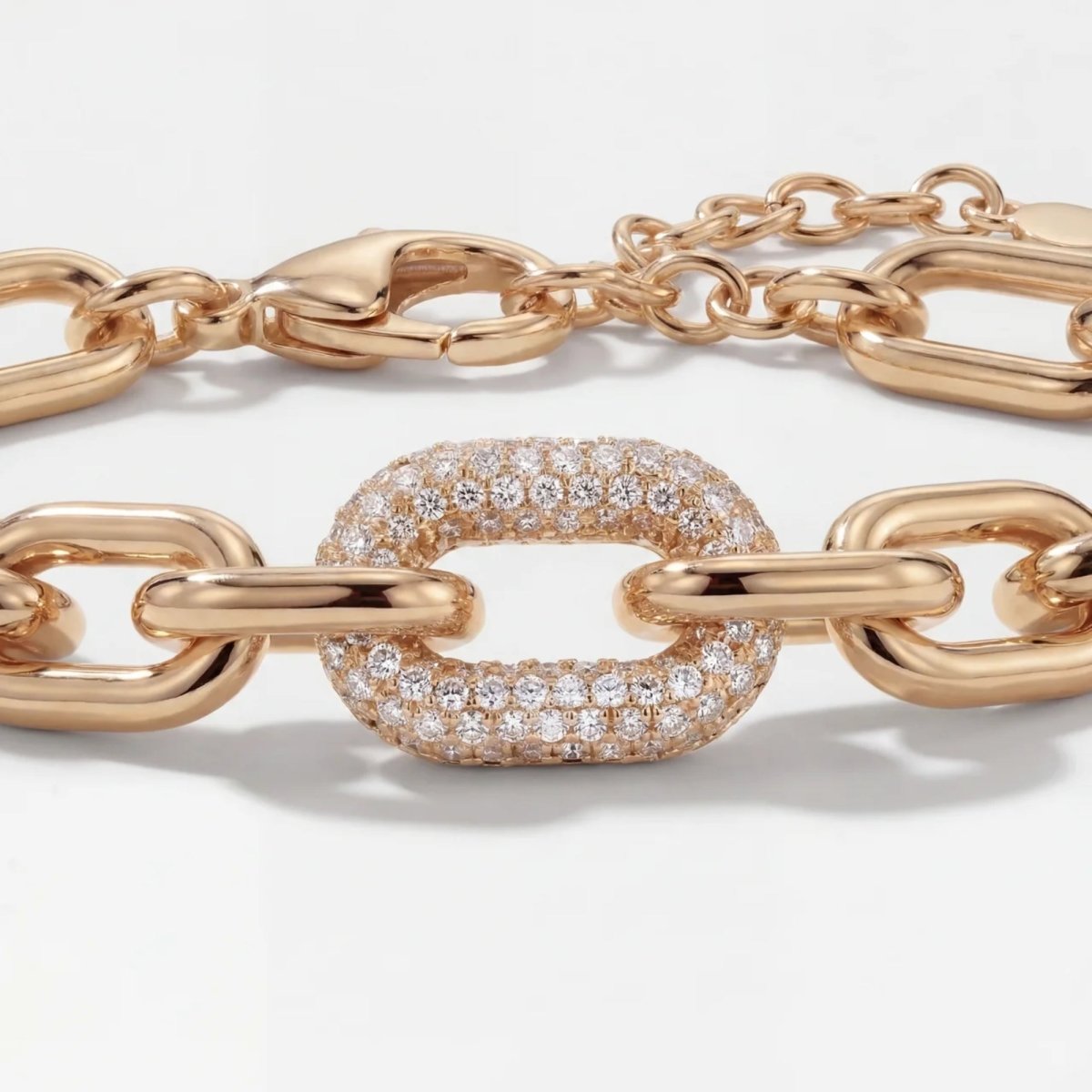 Paperclip Chain - Tennis Pavé CZ