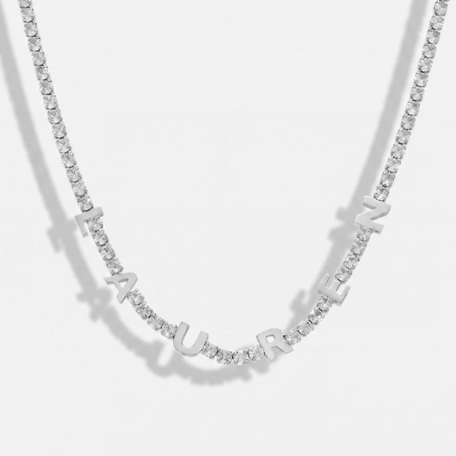 Initials Custom Tennis Necklace