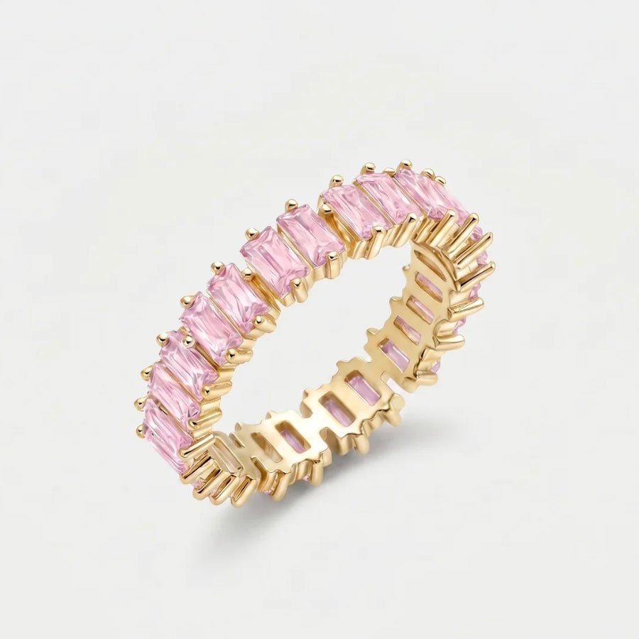 Rose Quartz Ring – “Petalle” in 18K gold or sterling silver
