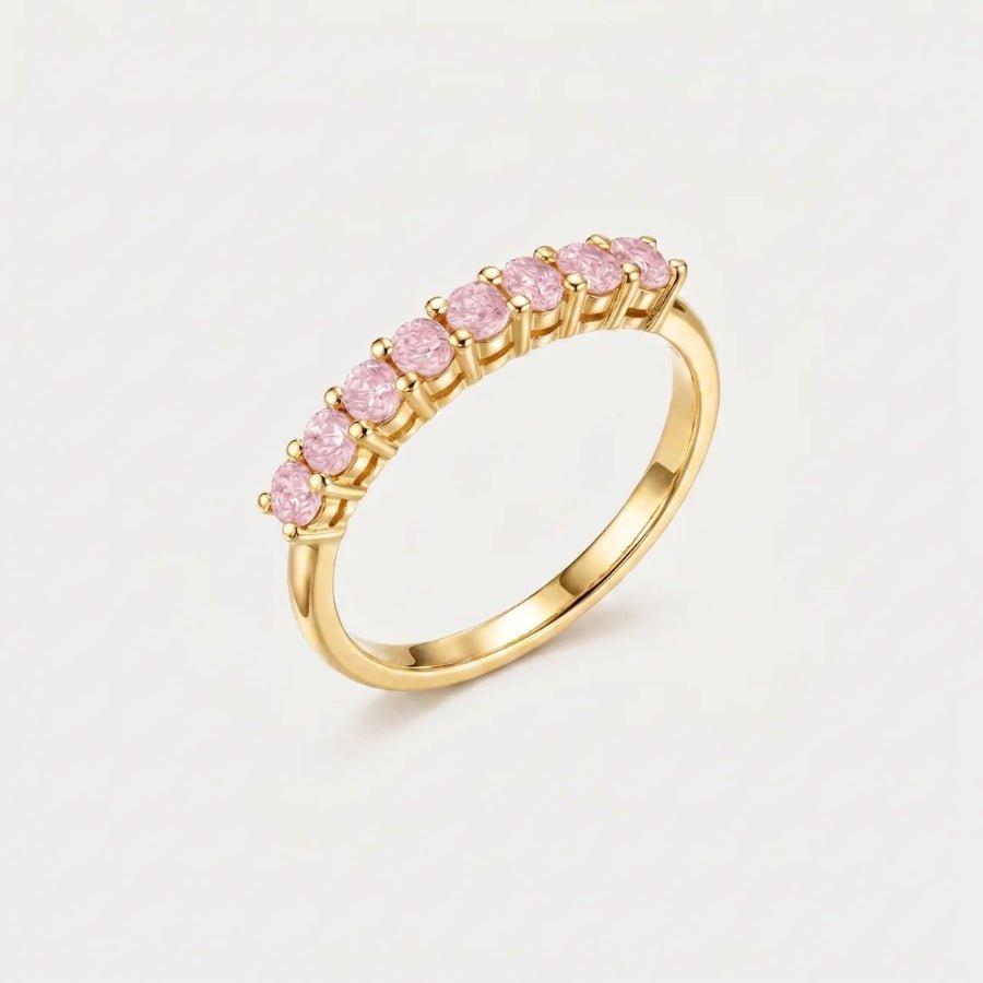 Rose Quartz Ring - The Gem in 18K gold or sterling silver