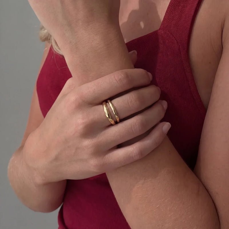 Wave Ring Set - Gemini Stackable